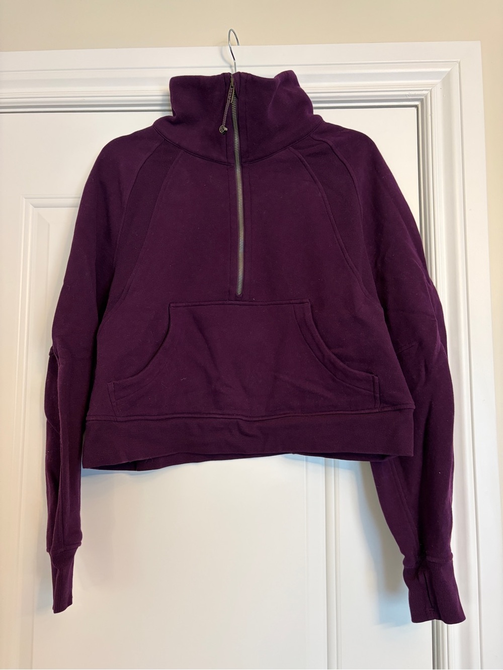 Lululemon Funnel Neck Scuba Cropped Half-Zip Sweatshirt